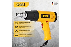 Термопистолет/технический фен Deli DL5318 (1600Вт, рабочая температура 100...590 град.) 103019