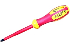 Диэлектрическая отвёртка DUEL Slimline 1000V универсальный (pz+sl) шлиц MODE2x100 мм, длина 210мм, DE05S-002-100