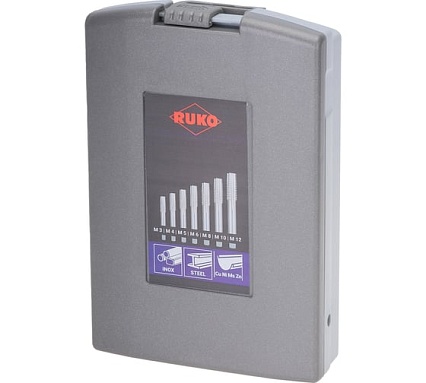 Набор метчиков RUKO М3-М12 мм HSSE-Co5 21пр 245001ERO
