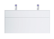 Тумба с раковиной Am.Pm Inspire 2.0 120 см подвесная, белый матовый