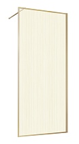 Душевая перегородка Vincea Волк-Ин (Walk-In) VSW-1HP900GWBG 90x200 брашированное золото, ламинированное с золот.нитями