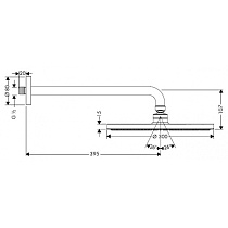 Верхний душ Hansgrohe Raindance Air 300 27493000