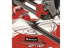Торцовочная аккумуляторная пила с протяжкой Einhell PXC TE-SM 36/210 Li-Solo 4300880