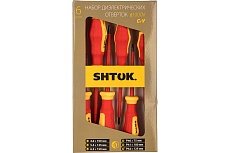 Набор диэлектрических отверток SHTOK 6 шт. картон 1000В 09906