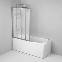 Шторка для ванны Am.Pm Like W80BS-100-140CT 100x140 стекло прозрачное, хром