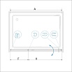 Душевая дверь RGW Stilvoll SV-03B 90x200 распашная, прозрачное, черный