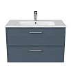 Мебель для ванной Kerama Marazzi Piano Classic 85 см 2 ящика, ясень синий матовый
