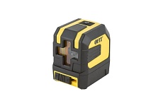 Лазерный самоуспокаивающийся уровень FIT красные лучи, крест, диапазон 15 м, без треноги, чехол 18630