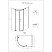 Душевой уголок Grossman Galaxy GR-4121R 120x90 асимметричный, правый