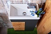 Мебель для ванной Бриклаер Форест 40 см дуб золотой/антрацит