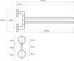 Полотенцедержатель Bemeta Neo 1042041051 44 см двойной