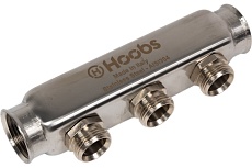 Коллектор Hoobs нержавеющая сталь, без регулировки, 1"х3/4"-3 вых. HB-INCGO-111503