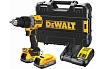 Ударная бесщеточная дрель-шуруповерт DeWalt 2 скорости, 2 АКБ 18 В XR Li-Ion DCD805E2T-QW