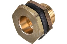 Штуцер для врезки в бочку 1/2&quot; ВР х 3/4&quot; НР + уплотнитель, 2 шт HG 1649809