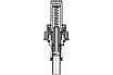Коллекторный расходомер MVI 1/2" с ниппелем для коллекторного блока SP.300.00