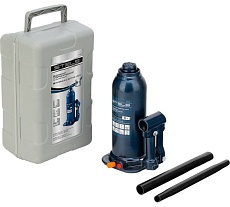 Гидравлический бутылочный кейс 5 т, h подъема 207–404 мм, в пластиковом кейсе Stels 51175