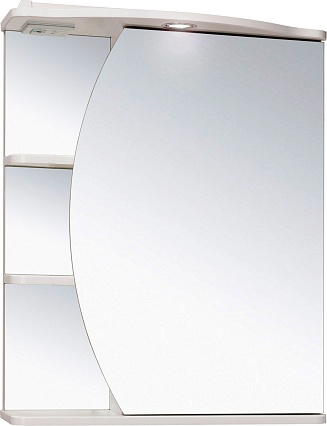 Зеркальный шкаф Руно Линда 60 см R белый