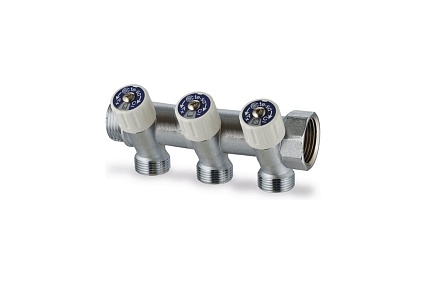 Сантехнический коллектор 1"х3/4"х3 Te-Sa 203TG50-065-03