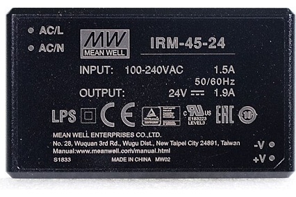 Источник питания Mean Well IRM-45-24 AC-DC Т02288479