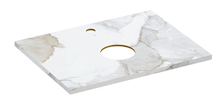 Столешница Cersanit Stone Life 60 см керамогранит, белый сатиновый A63858