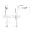 Смеситель для раковины Cezares LINER-LS-GM-W0 оружейная сталь