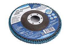 Круг лепестковый торцевой циркониевый 125 мм, р40 Vertextools 13125-40