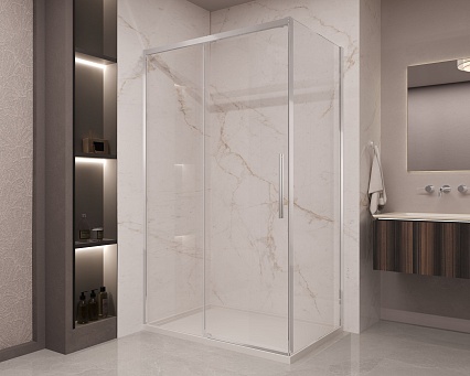 Душевой уголок Vincea Stella VSR-1ST1015CL 150x100 хром, прозрачное