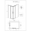Душевой уголок Grossman Galaxy GR-3130R 130x90 см прямоугольный, правый