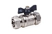 Шаровой кран для МП труб Aqualink 16x16 B бабочка 872