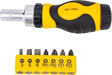 Реверсивная отвертка со вставками 1/4 дюйма 8 предметов Энкор 19860