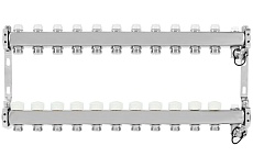 Коллекторная группа из нержавеющей стали ColSys 803 11 выходов, с отсечными, термостатическими и дренажными клапанами и воздухоотводчиками 180322511
