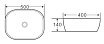 Раковина BelBagno BB1302 50 см