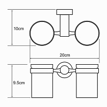 Держатель для стакана WasserKRAFT Donau K-9428D