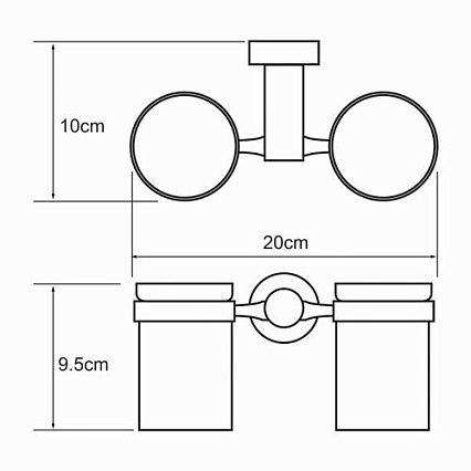 Держатель для стакана WasserKRAFT Donau K-9428D