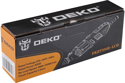 Электрический цифровой гравер Deko 350Вт DKRT350E-LCD 063-1412
