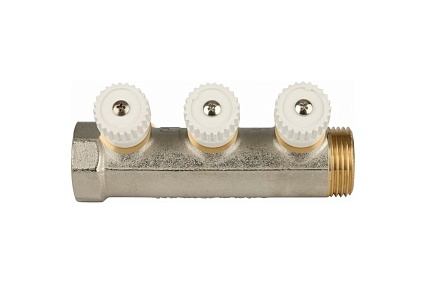 Регулирующий коллектор STOUT 1", 3 отвода 3/4" ЕК RG008UJF58O77P
