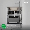 Тумба с раковиной Iddis Oxford Neo 80 см темно-серый матовый OXN80D0i95K