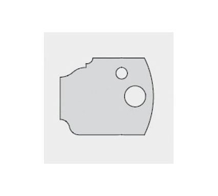 Нож для фрезы мультисистема HSS филенка волна дверь 40x20x4 мм Dimar 3307940