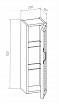 Шкаф навесной Бриклаер Лофт 20 см метрополитен грей