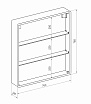 Зеркальный шкаф Континент Elliot LED 80x80 с подсветкой, МВК014