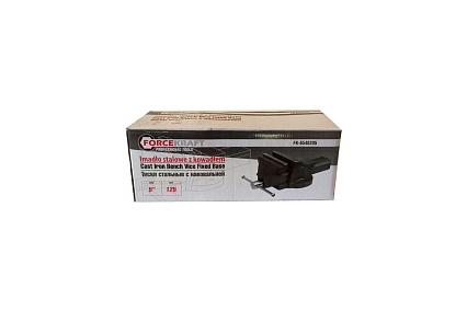 Тиски стальные с наковальней Forcekraft 5"-125мм FK-6540205(47019)