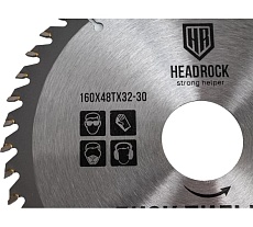 Диск пильный по дереву 160x32-30 мм, 48Т HEADROCK 697-010-160483230