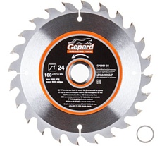 Диск пильный 160x20/16 мм, 24 зуба Gepard GP0901-24
