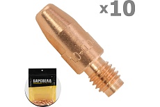 Токосъемный наконечник М8, E-Cu, 1.0 мм, L=30 мм, 10 шт Барсвелд BMD0005-10-10