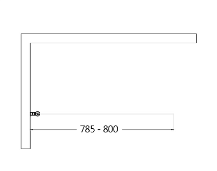 Шторка для ванны AQUAme AQM2859-9-L 90x140 левая, прозрачное стекло, черный