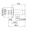 Держатель для душа Bossini CB3000.073 черный матовый