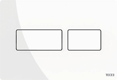 Кнопка смыва TECE Solid 9240432 металл, белый глянцевый
