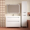 Тумба с раковиной Style Line Остин 100 см напольная, белый матовый