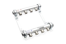 Коллектор REHAU 1 HLV 9 выход-3/4 ЕК нержавеющая сталь 11102141001