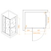 Душевой уголок RGW Passage PA-078-1B (RGW PA-008B + Z-060-2B) 100x80 прозрачное, черный 3508078108-14